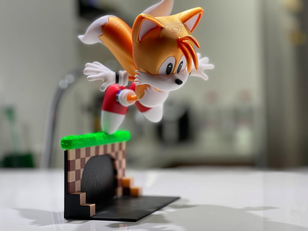 “¡Prepárate para la velocidad con Sonic y Tails en esta impresión 3D llena de energía! 🌀💥 No te pier...